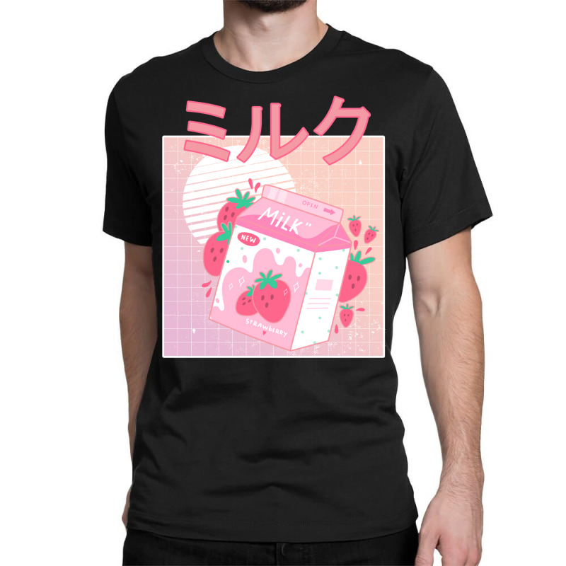 Japanese Aesthetics Kawaii Strawberry Milk Shake Classic T-shirt | Artistshot