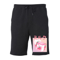 Japanese Aesthetics Kawaii Strawberry Milk Shake Fleece Short | Artistshot