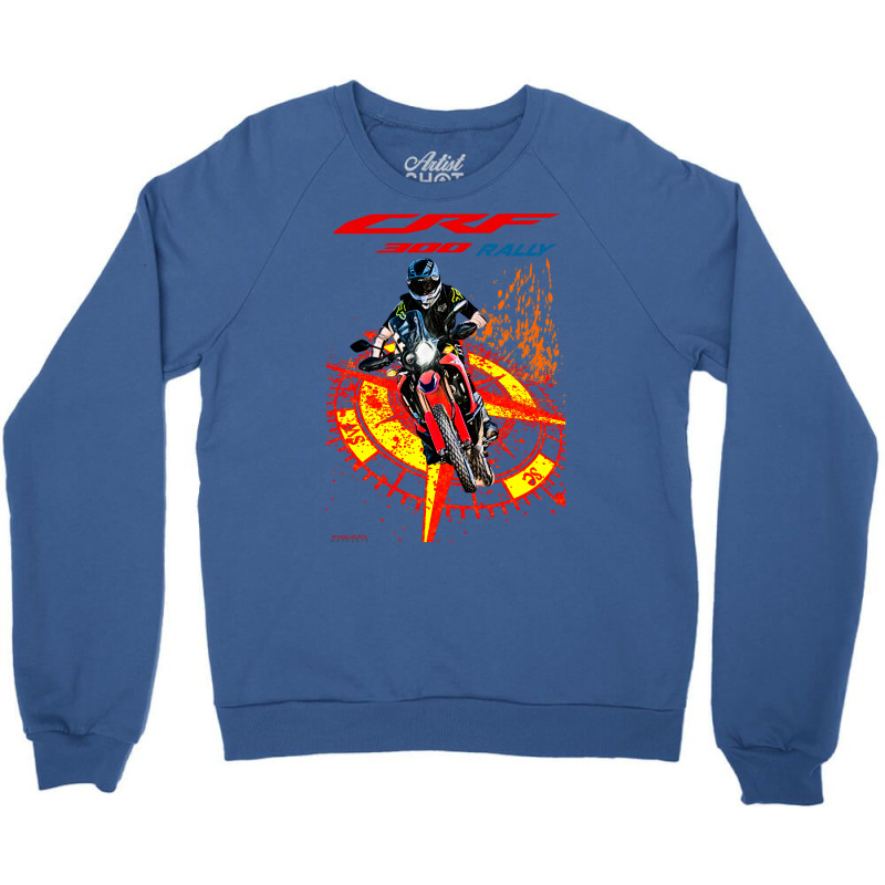 Crf 300 Rally Splash Windrose Crewneck Sweatshirt | Artistshot