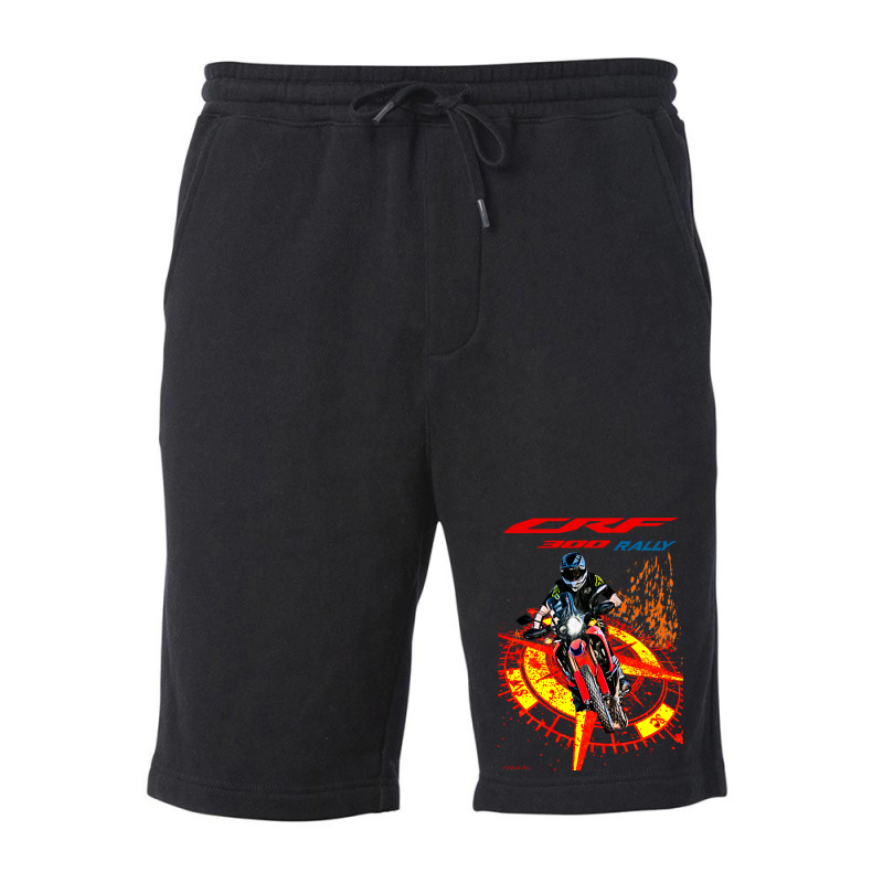 Crf 300 Rally Splash Windrose Fleece Short | Artistshot