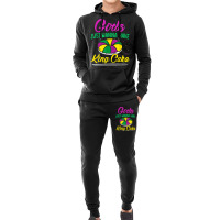 Girls Just Wanna Have King Cake Mardi Gras Carnival Party T Shirt Hoodie & Jogger Set | Artistshot