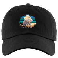 Vintage Elephant Sunset Africa India Wilderness Wildlife Zoo Kids Cap | Artistshot