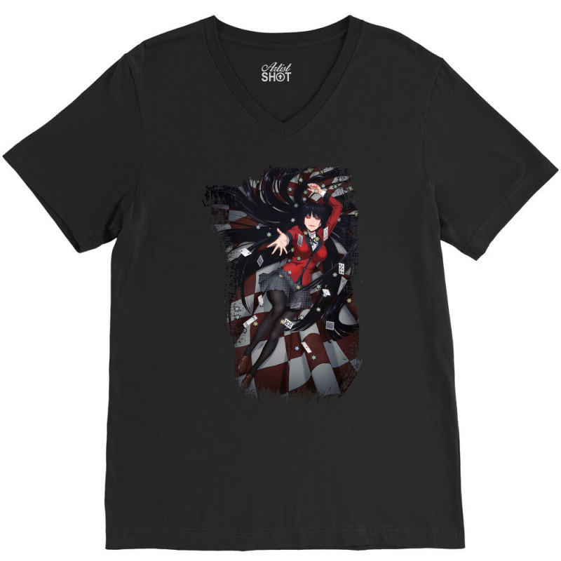 Kakegurui Yumeko V-neck Tee | Artistshot