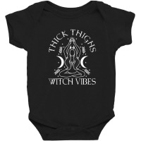 Thick Thighs Witch Vibes Baby Bodysuit | Artistshot