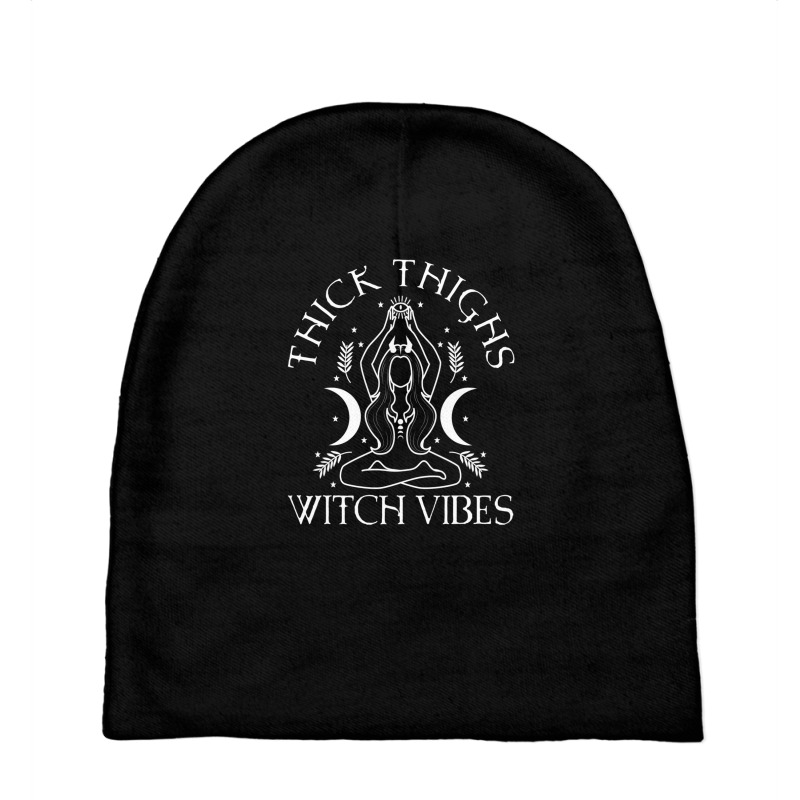 Thick Thighs Witch Vibes Baby Beanies | Artistshot