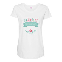 Love Mom Maternity Scoop Neck T-shirt | Artistshot