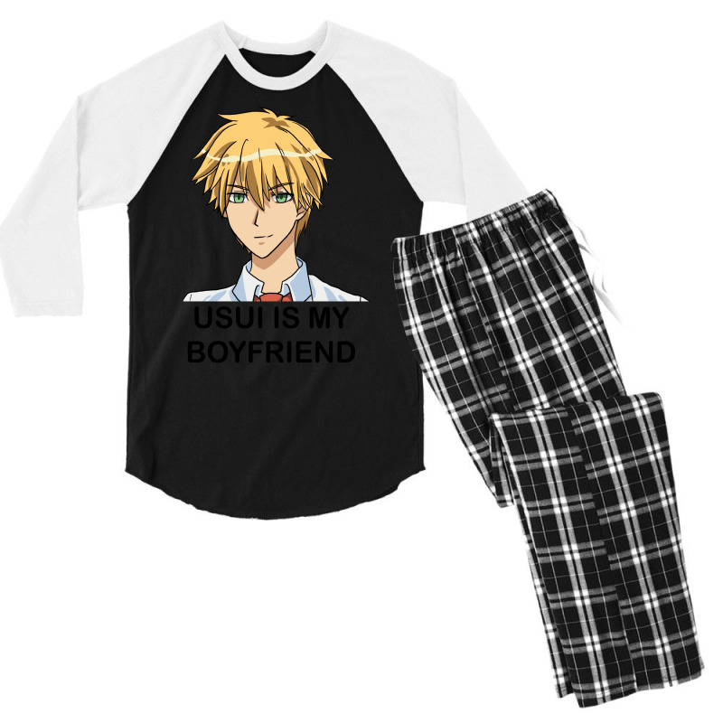 Kaichou Wa Maid Sama   Usui Is My Boyfriend Men's 3/4 Sleeve Pajama Set | Artistshot