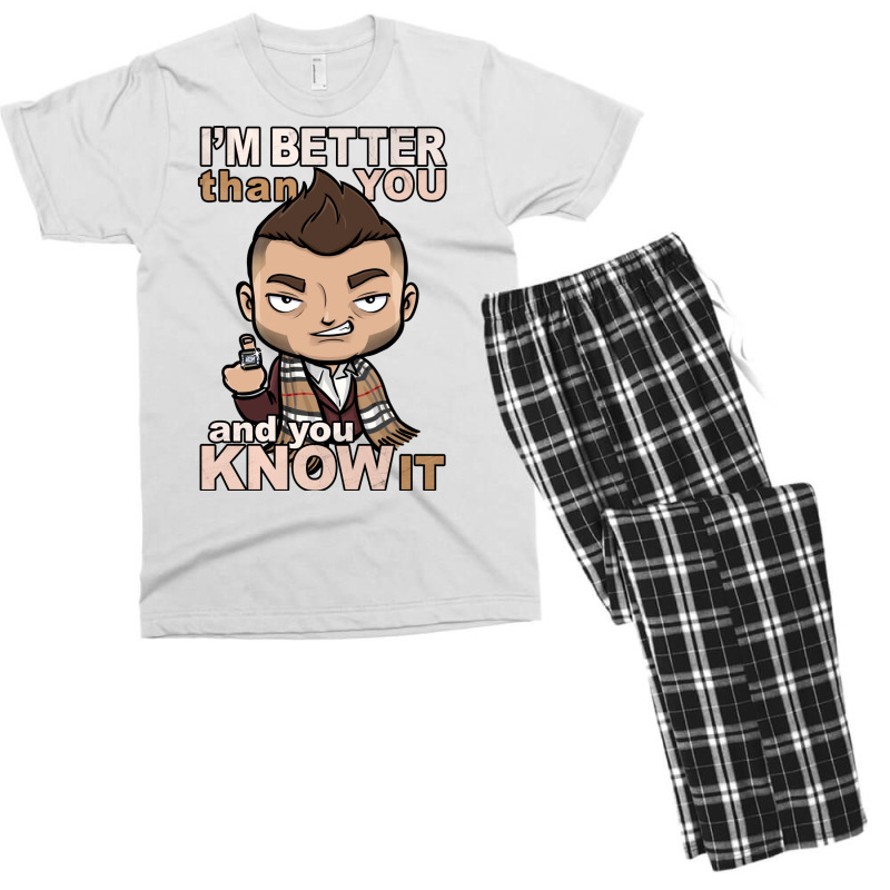 Im Better Than You Men's T-shirt Pajama Set by libelsrandowl | Artistshot