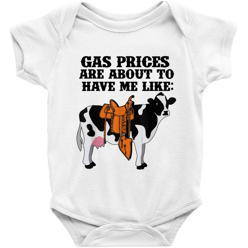 Funny Dairy Cow Gas Prices Baby Bodysuit by paulscott Art | Artistshot