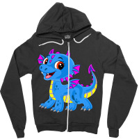 Pansexual Dragon Lgbt Pan Pride Cute Lgbtq Zipper Hoodie | Artistshot