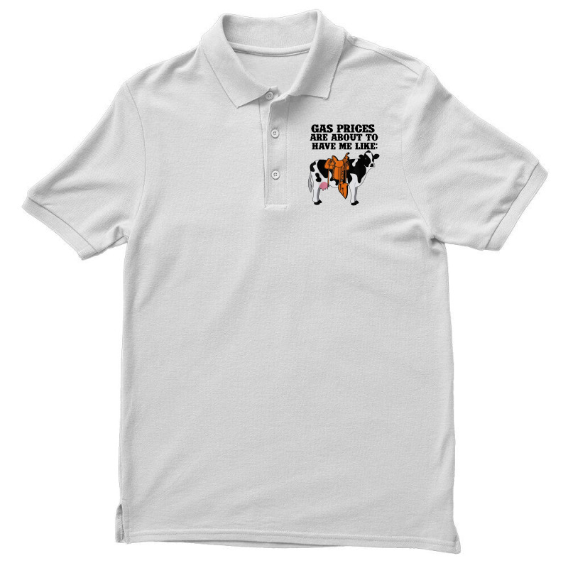 Funny Dairy Cow Gas Prices Men's Polo Shirt by paulscott Art | Artistshot