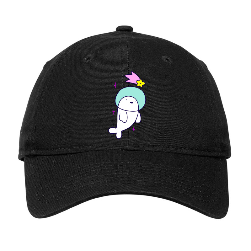 Astronaut Harp Seal And Shooting Star Adjustable Cap | Artistshot