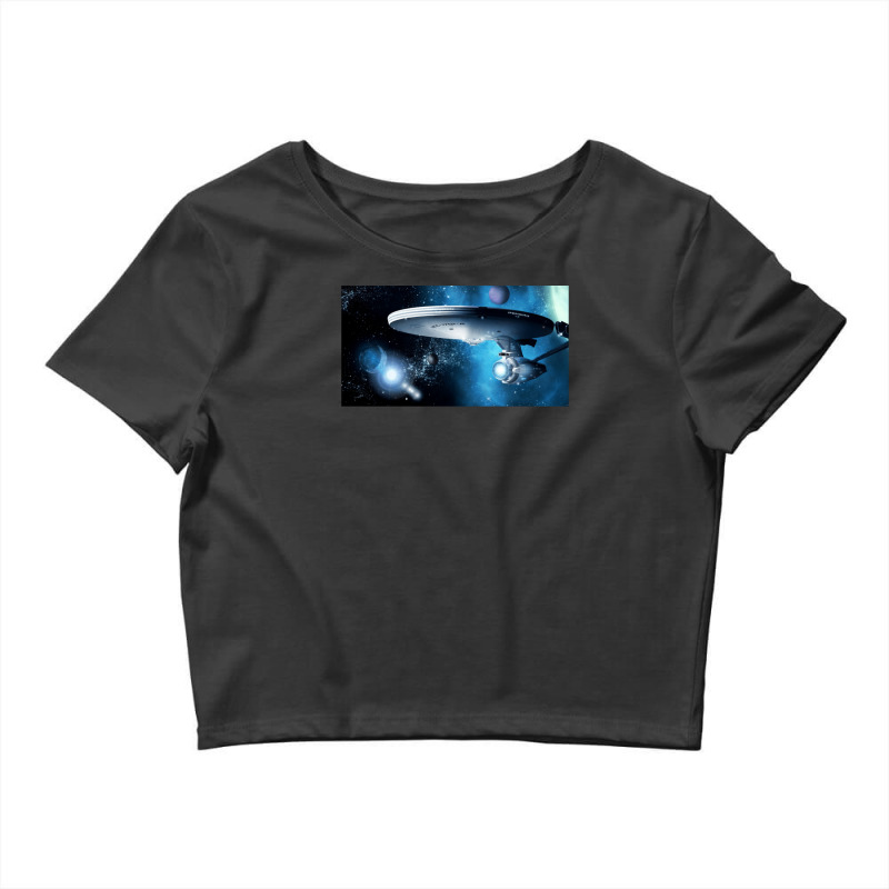 Enterprise A Where Silence Has Lease Crop Top by GuadalupeDorothy | Artistshot