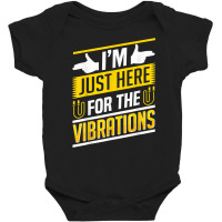 Im Just Here For The Vibrations Sign Language Deaf Awareness T Shirt Baby Bodysuit | Artistshot