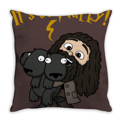 Its So Fluffy! Throw Pillow Designed By Raffiti