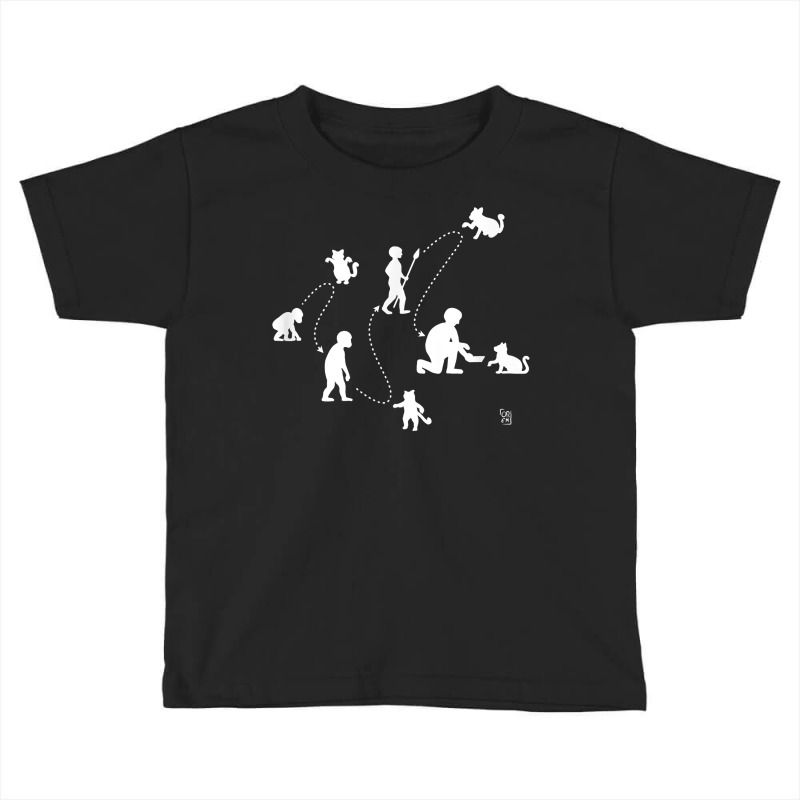 Evolution Of Human Directed By Cats T Shirt Toddler T-shirt by kulowbu | Artistshot