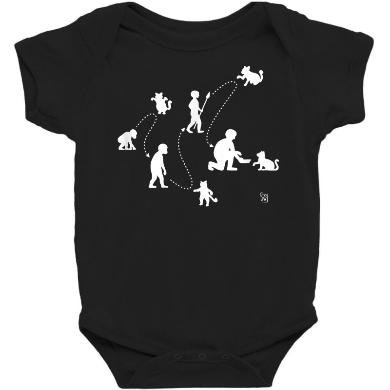 Evolution Of Human Directed By Cats T Shirt Baby Bodysuit by kulowbu | Artistshot