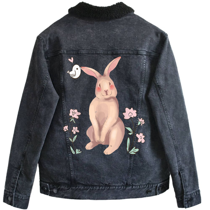 Sugar Sweet Bunny T Shirt Unisex Sherpa-lined Denim Jacket | Artistshot