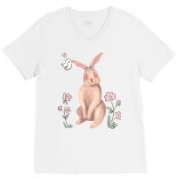 Sugar Sweet Bunny T Shirt V-neck Tee | Artistshot