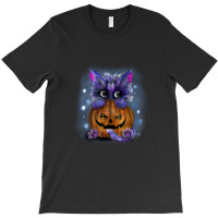 Cat And Pumpkin T-shirt | Artistshot