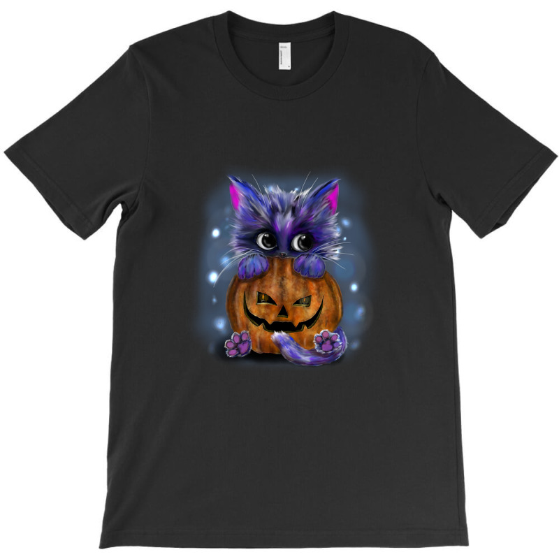 Cat And Pumpkin T-shirt | Artistshot