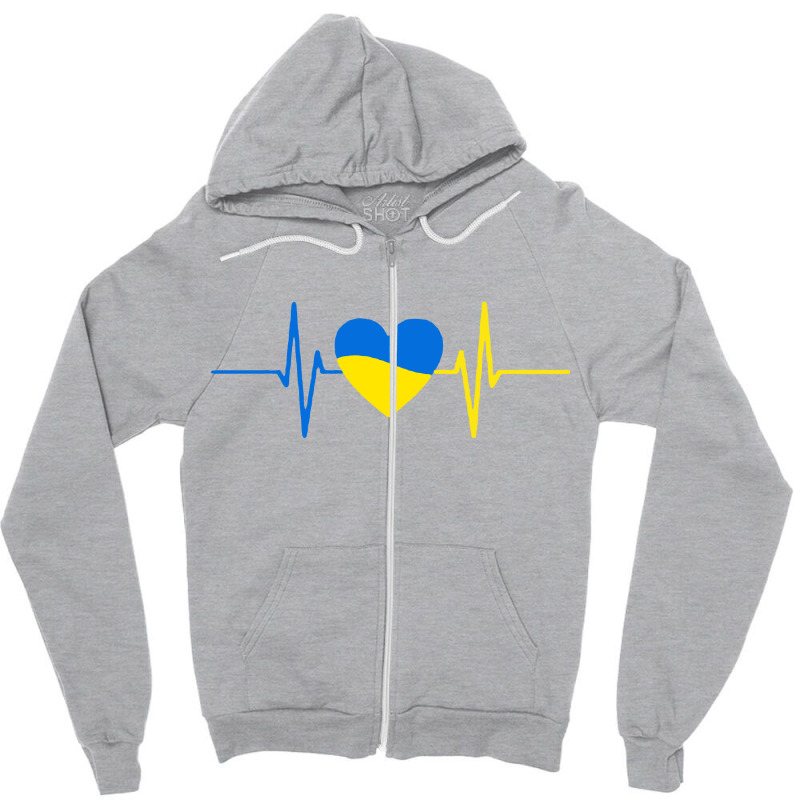 Heartbeat Zipper Hoodie | Artistshot