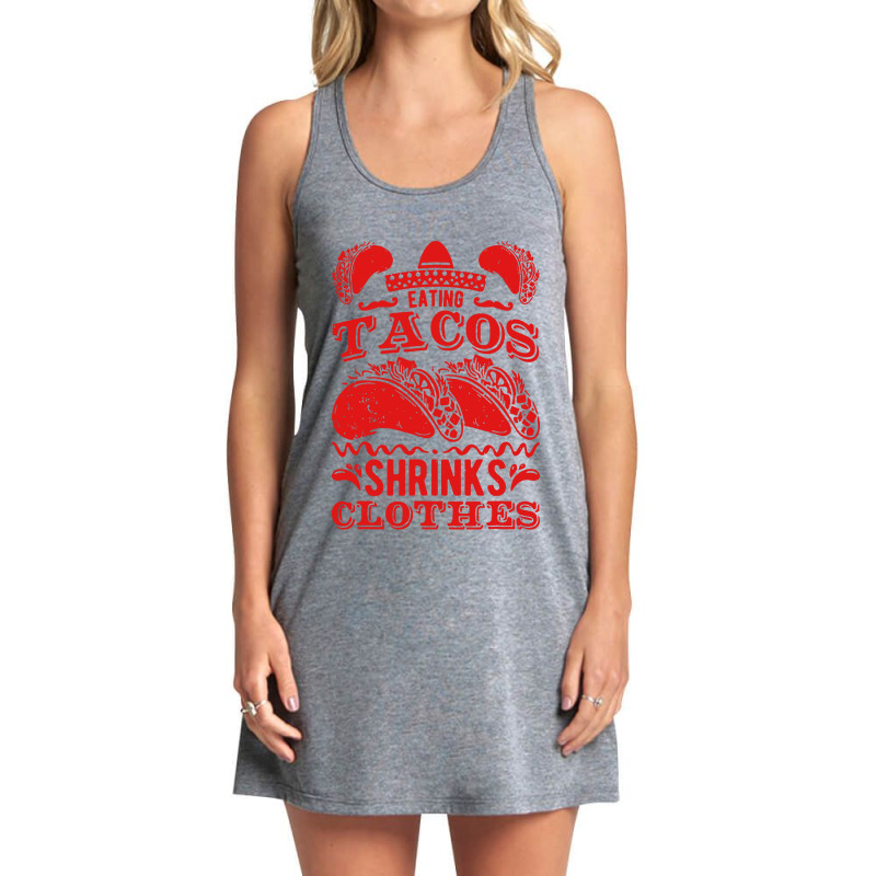 Funny Eating Tacos Shrinks Clothes Taco Tank Dress by paulscott Art | Artistshot