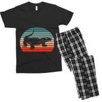 Vintage Komodo Dragon Reptile Retro Sunset Funny Zookeeper Men's T-shirt Pajama Set | Artistshot