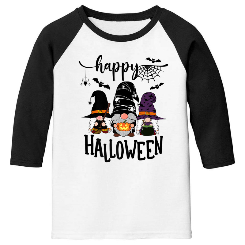 Gnomes Halloween Witch Garden Gnomes Happy Halloween Youth 3/4 Sleeve | Artistshot