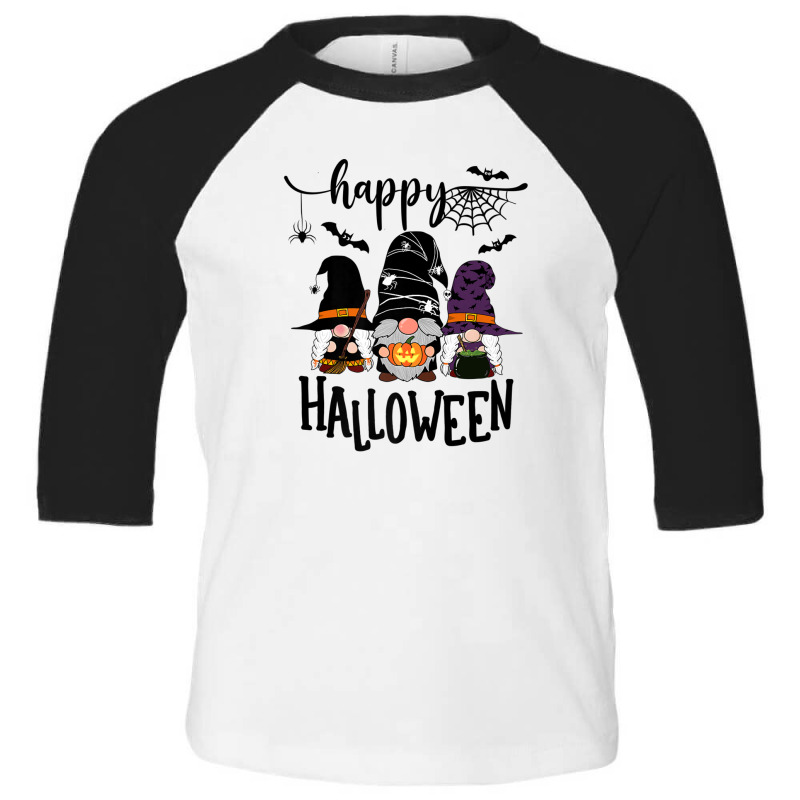 Gnomes Halloween Witch Garden Gnomes Happy Halloween Toddler 3/4 Sleeve Tee | Artistshot