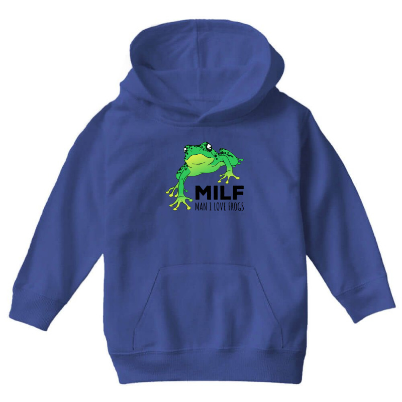 I Love Frogs Green Youth Hoodie by saterseim | Artistshot