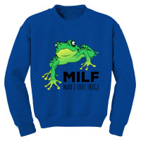 I Love Frogs Green Youth Sweatshirt | Artistshot