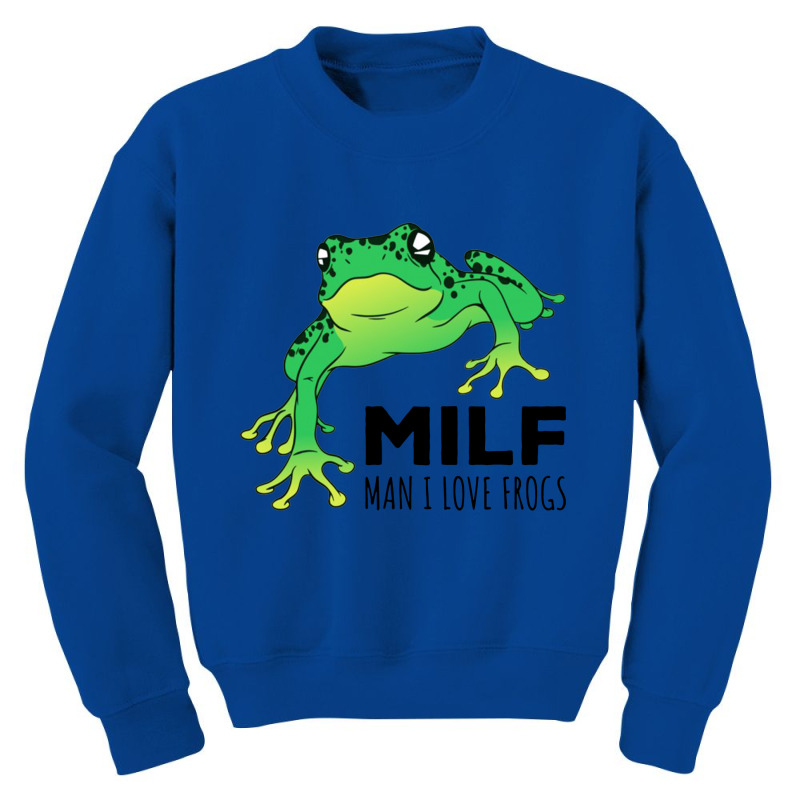 I Love Frogs Green Youth Sweatshirt by saterseim | Artistshot