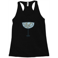 May You Always Be Satisfied Wine Blue On Black Racerback Tank | Artistshot