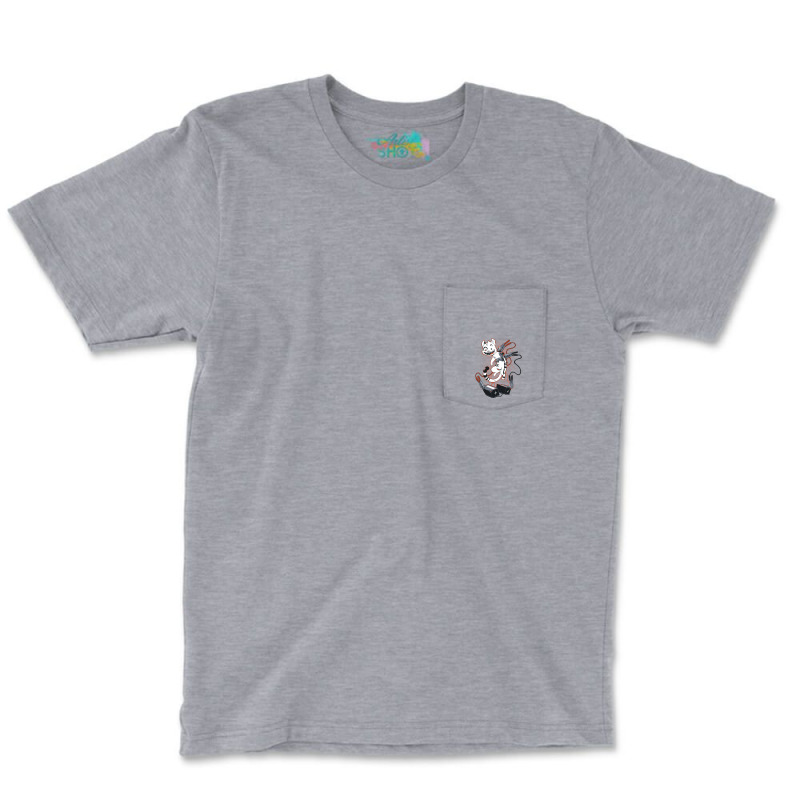 Cyber Cat Pocket T-shirt | Artistshot