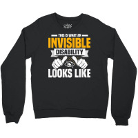 This Is What An Invisible Disability Looks Like Blindness T Shirt Crewneck Sweatshirt | Artistshot