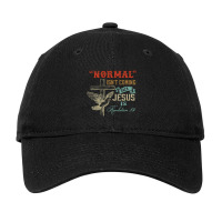 Vintage Normal Isn’t Coming Back Jesus Is Revelation 14 Adjustable Cap | Artistshot