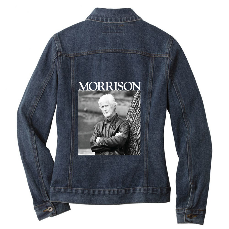 Morrison - White Type Ladies Denim Jacket by MichaelGatineau | Artistshot