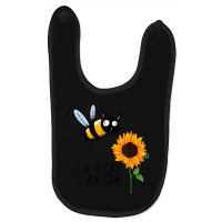 Bee A Cat If You Can Bee Cat And Sunflower Baby Bibs | Artistshot