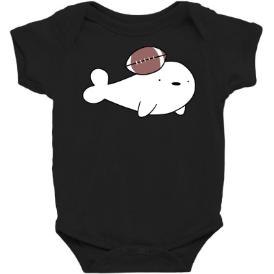 Baby Harp Seal And Football Baby Bodysuit Designed By Edoh2
