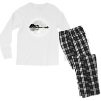 Moonlight Nature Guitar Men's Long Sleeve Pajama Set | Artistshot