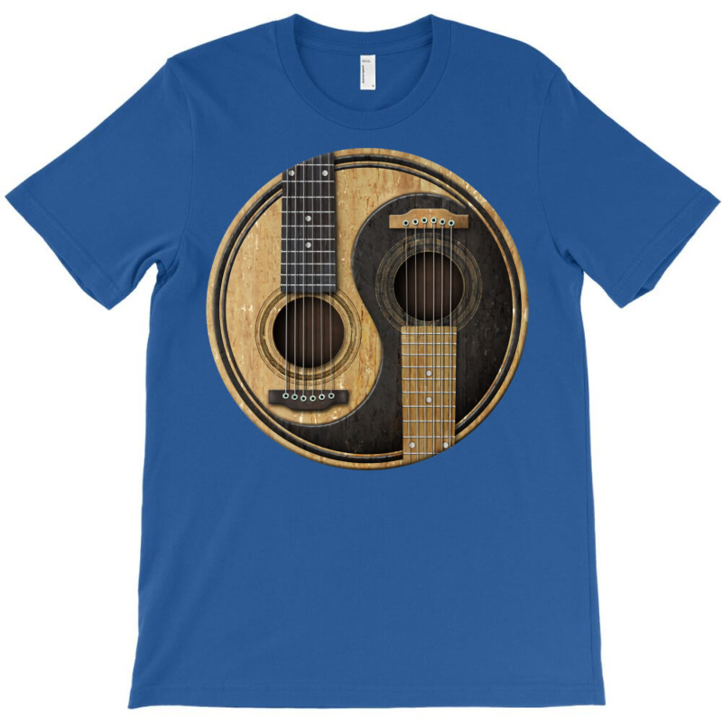 Old And Worn Acoustic Guitars Yin Yang T-Shirt by tpimpflocke5 | Artistshot