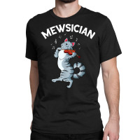 Mewsician Fiddle Cat Violin Musician Instrument T Shirt Classic T-shirt | Artistshot