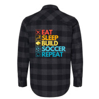 Master Builder Cute Block Building Soccer Vintage Flannel Shirt | Artistshot