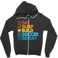 Master Builder Cute Block Building Soccer Vintage Zipper Hoodie | Artistshot