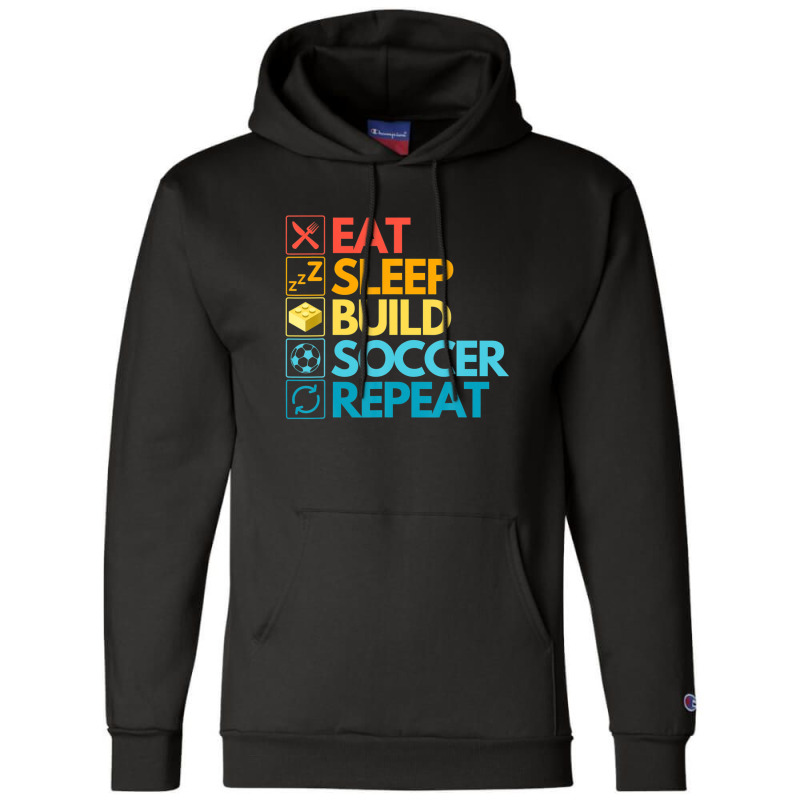 Master Builder Cute Block Building Soccer Vintage Champion Hoodie | Artistshot