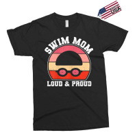 Womens Funny Swimming Team Mum Mother's Day Swim Mom Loud & Proud T Sh Exclusive T-shirt | Artistshot