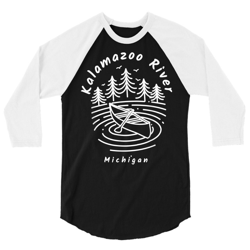 Kalamazoo River Michigan T Shirt 3/4 Sleeve Shirt | Artistshot