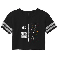 Classical Music Flutist Musical Instrument Flute Scorecard Crop Tee | Artistshot