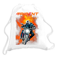 Trident 660 Fire Rider Drawstring Bags | Artistshot